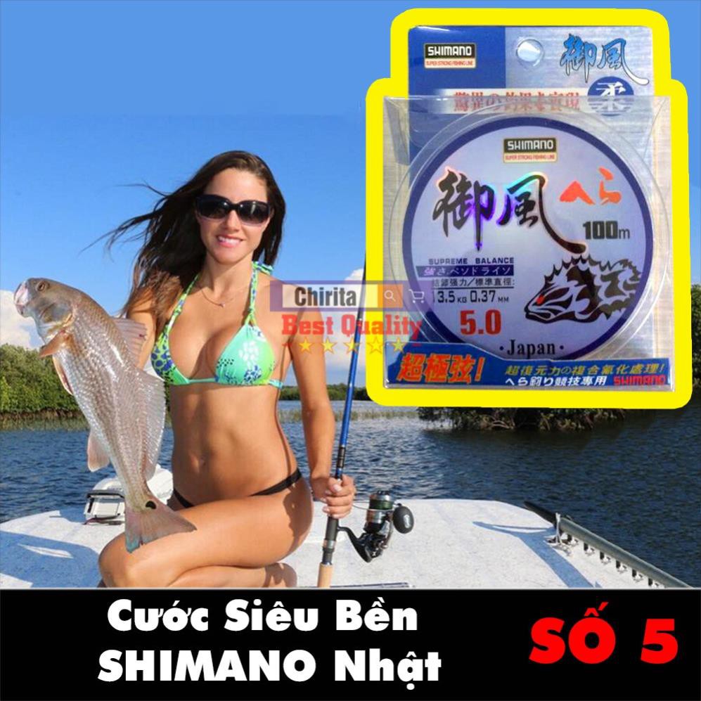 Dây Cước Câu Cá SHIMANO Nhật Bản 100m - Cước Câu Cá Siêu Bền (CÓ LỰA SIZE)