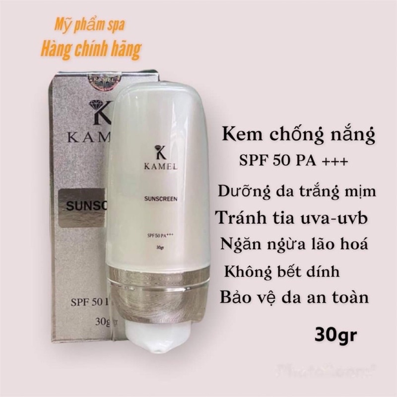 Kem Chống Nắng Vật Lý KARMEL Giúp Phản Xạ Các Tia UVA-UVB Không Ngây Bóng Dầu 30g