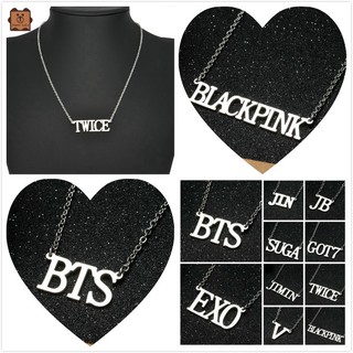 Sale 69% Dây chuyền đeo cổ bằng thép titanium kiểu xích có các ký tự trang trí sành điệu, BTS Giá gốc 21000đ- 116B72-3