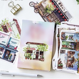 Hộp ảnh postcard cửa hàng nhà xinh tập ảnh bưu thiếp in hình đẹp quà tặng xinh xắn