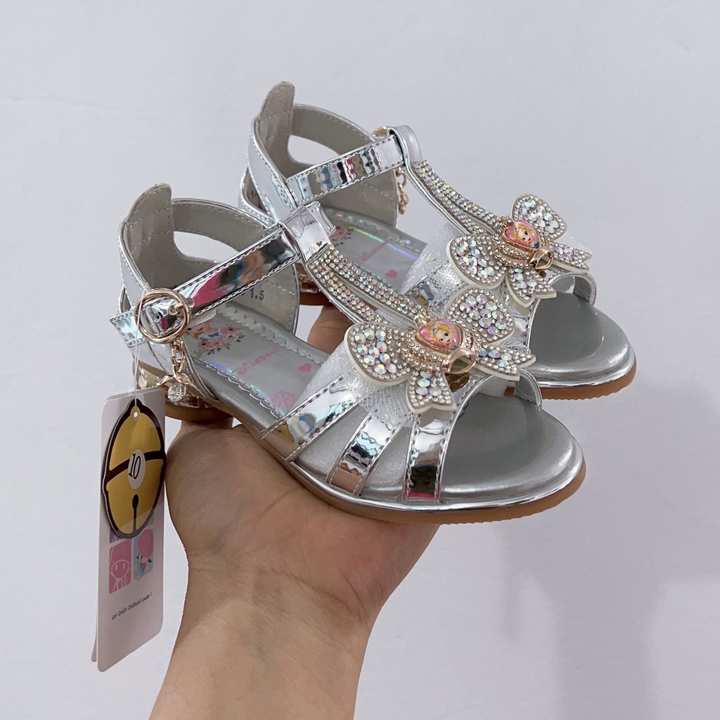 Sandal elsaaa có gót cho bé thời trang, ảnh thật shop chụp mã 0722