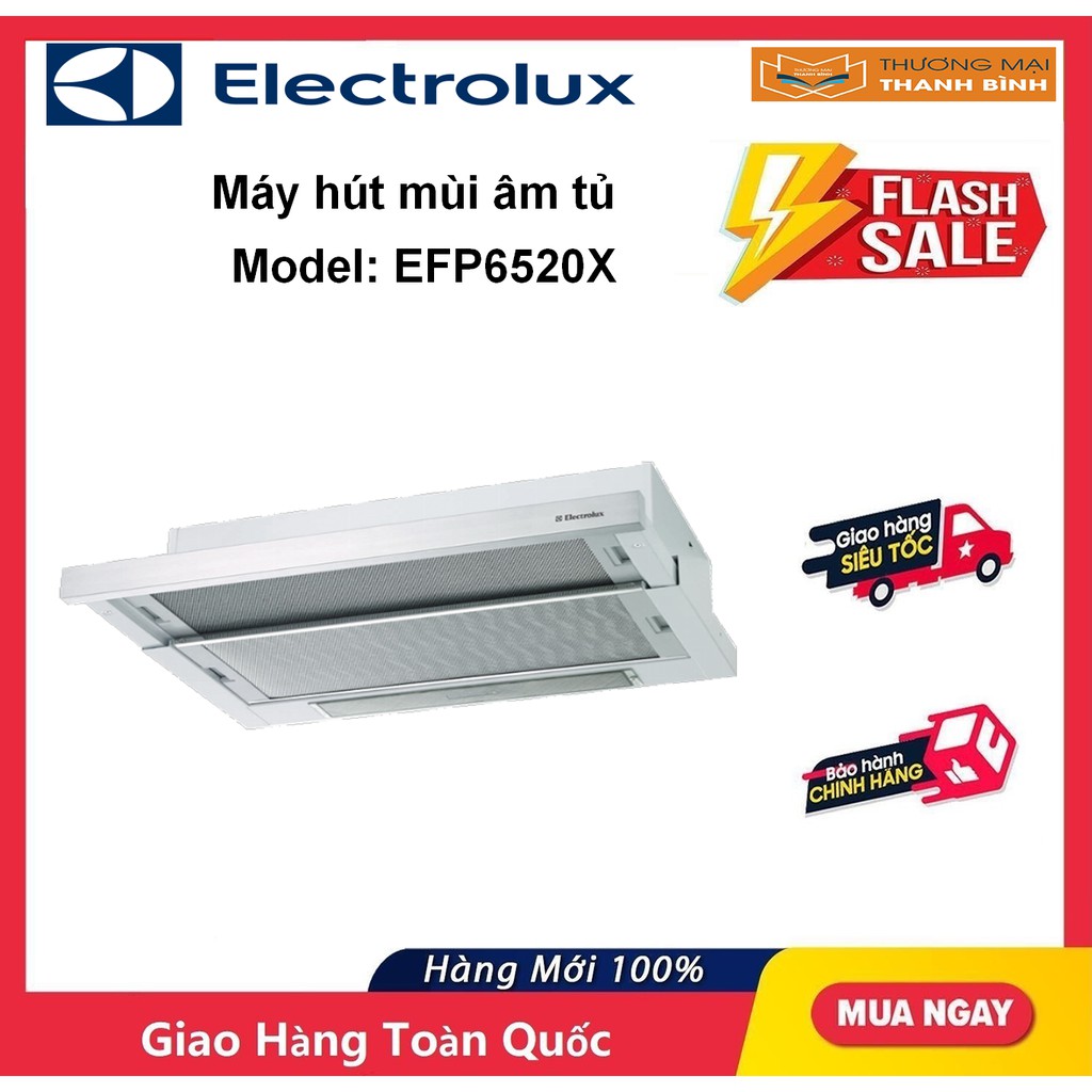 Máy hút mùi âm tủ Electrolux EFP6520X