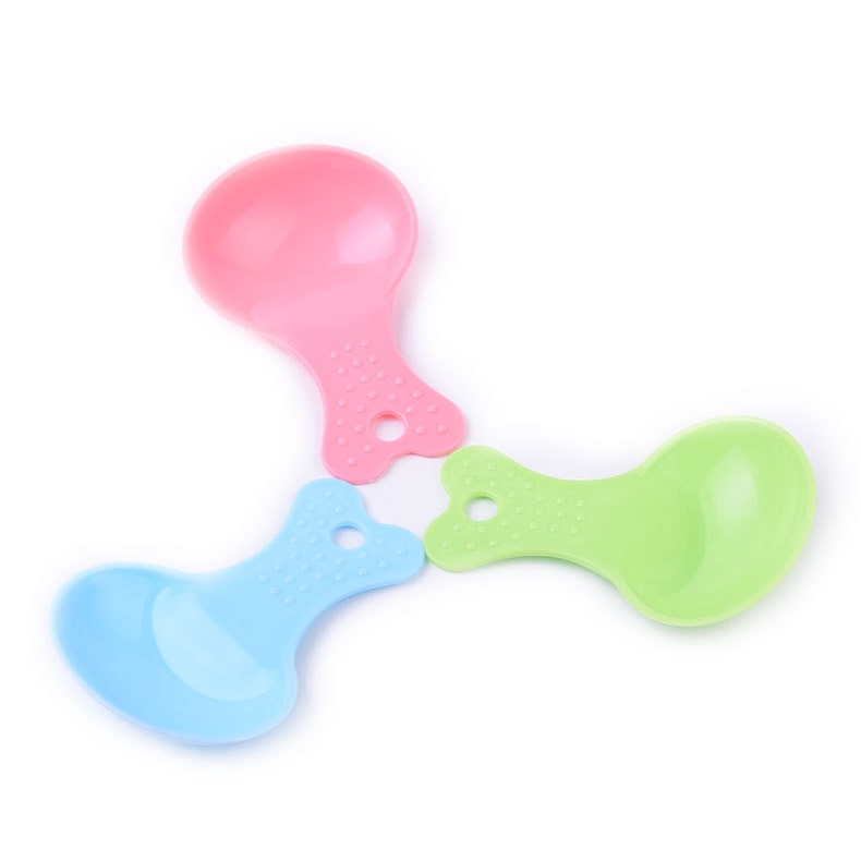 Muỗng Nhựa PP Màu Sắc Kẹo Ngọt Hình Khúc Xương Dễ Thương