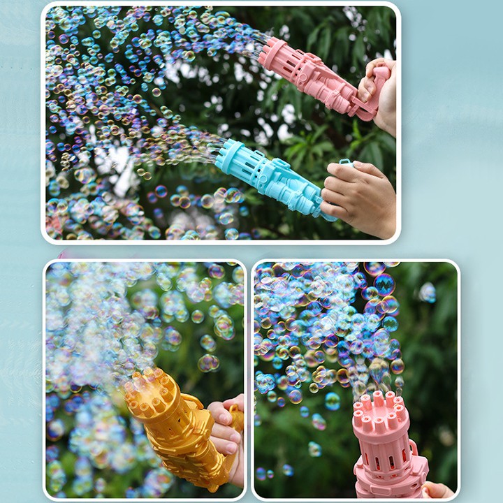 SÚNG BẮN BONG BÓNG XÀ PHÒNG 10 NÒNG SIÊU MẠNH