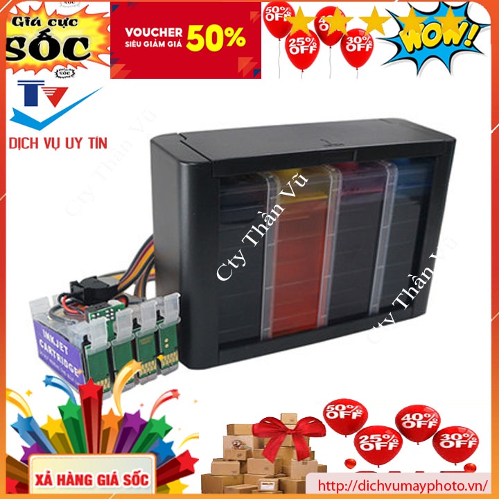 Dẫn mực máy in Epson XP-220 XP-342 XP-200 XP-340 XP-440 XP-202 XP-400 chuẩn chạy ổn định