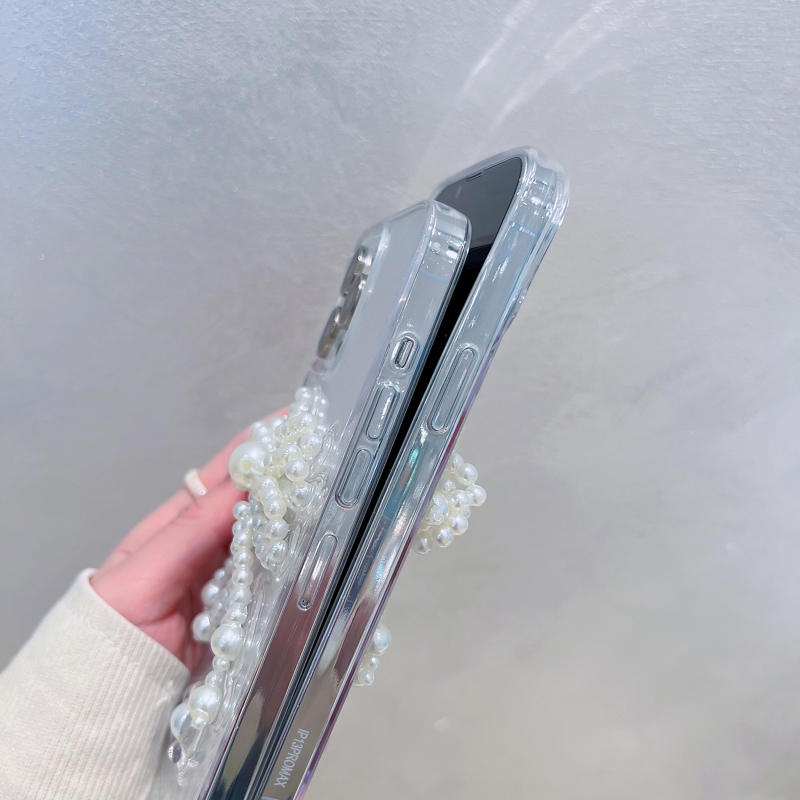 Ốp Điện Thoại Mềm Trong Suốt In Hình Nơ 3D DIY Cho iphone 13 Pro Max 11 12 Pro Max Apple X XR XS Max 7 8 plus