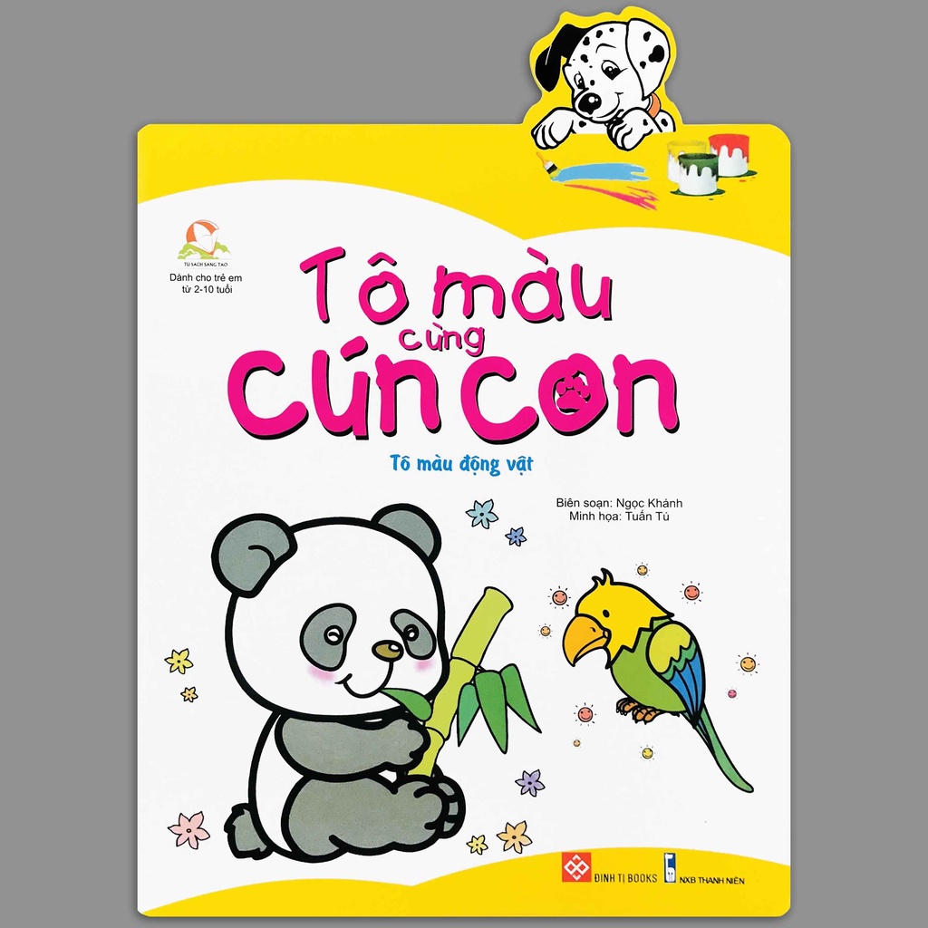 Sách - Tô màu cùng cún con (lẻ tùy chọn)