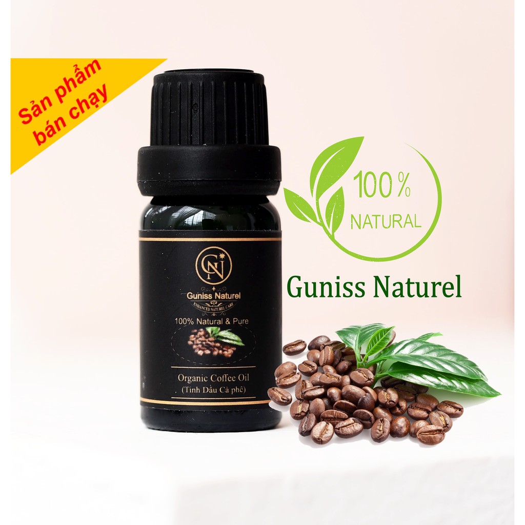 Tinh Dầu Cà Phê 10ml Guniss | Treo Xe Ô Tô, Thơm Phòng | Cafe Thiên Nhiên, Nguyên Chất 100%, Có Kiểm Định COA.