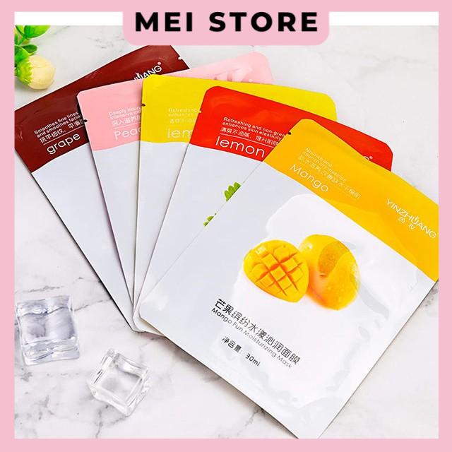 Mặt Nạ Dưỡng Da Trái Cây Tươi 10 Vị YINZHUANG Mask Hoa quả Siêu Cấp Hàng Xịn