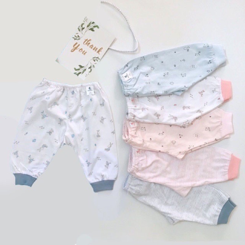 Quần dài sơ sinh Miomio 100% cotton mỏng mát [Đủ mẫu]