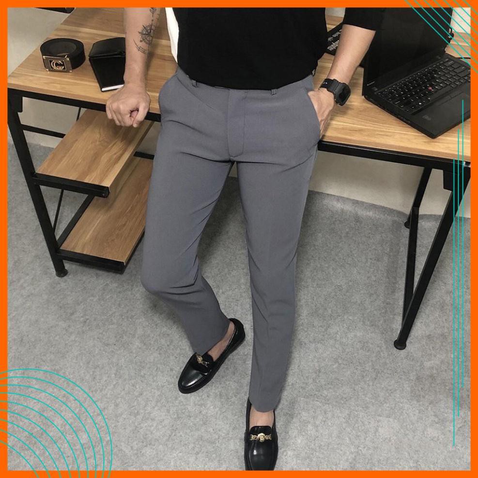 Quần tây - Quần âu nam - Dáng côn trẻ trung, chất vải mềm không xù, dầy dặn, không nhăn, dễ phối đồ với sơ mi
