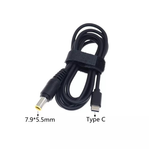 Dây cáp sạc PD 100W USB Type C sang DC DC 7.9x5.5mm / 7.9*5.5mm chuyên dụng cho laptop Lenovo