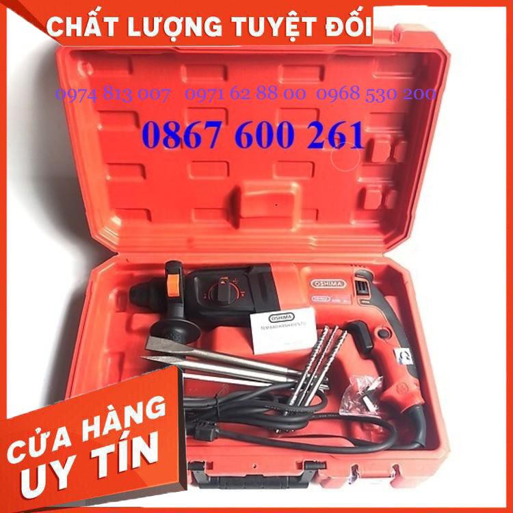 NÓNG! Máy khoan búa đục chính hãng Oshima K3CN28, Khoan Đục bê tông công nghệ Nhật Bản Giá cực Chất