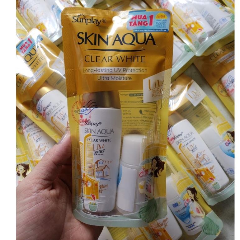 Kem chống nắng dưỡng da trắng mịn Sunplay Skin Aqua Clear White SPF50+, PA++++ 25gr