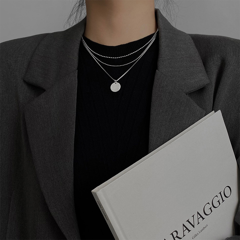 Dây Chuyền Nhiều Lớp Thiết Kế Đơn Giản Sang Trọng Thời Trang Thu Đông 22718