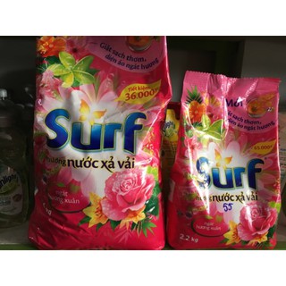 Bột giặt Surf (hồng ) 2,2kg-60k 6kg-150k