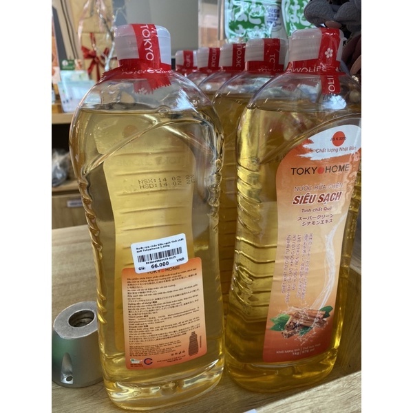 Nước Rửa Chén Size To Siêu Sạch TokyoHome Tinh Chất Thiên Nhiên, An Toàn Sử Dụng, Tiết Kiệm, Tiêu Chuẩn Nhật Bản