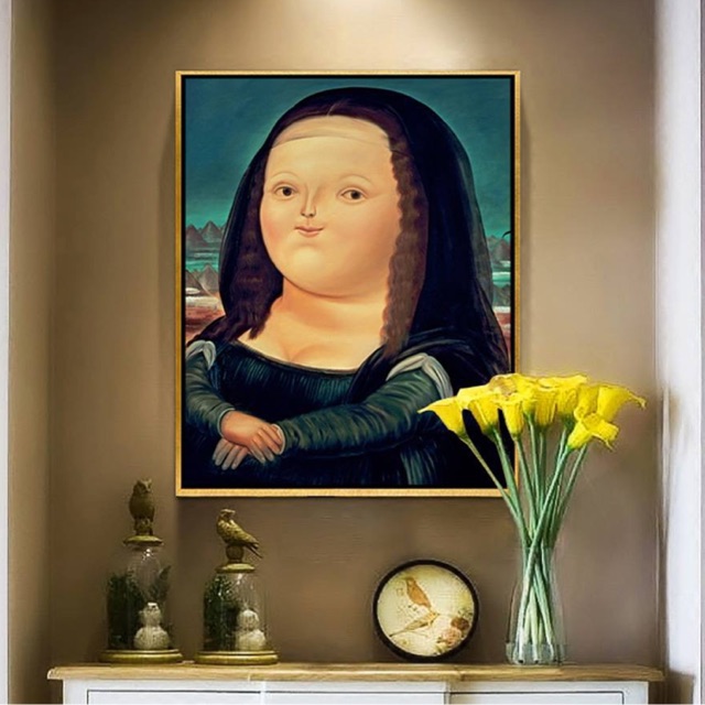 TRANH TREO TƯỜNG NGHỆ THUẬT HÌNH NÀNG MONA LISA - TRANH CANVAS KANI
