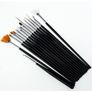 Bộ cọ vẽ cơ bản,bộ cọ nail 15 cây đa năng