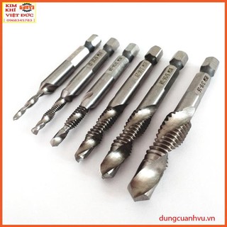 BỘ 6 MŨI KHOAN TARO REN HSS CAO CẤP