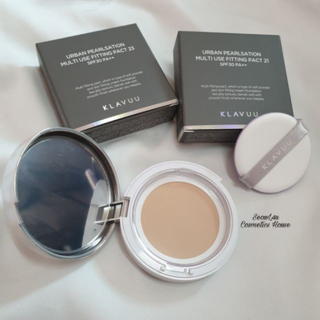 Phấn tươi Klavuu Urban Pearlsation Multi Use Fitting Pact SPF30 PA++