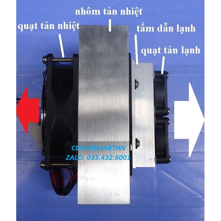 Điều hòa mi ni - Bộ làm mát bằng sò nóng lạnh bán dẫn peltier - làm mát tủ nhỏ, chuồng thú