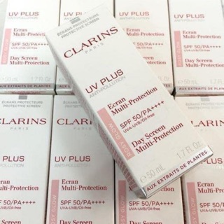 Kem chống nắng clarins uv plus anti-pollution rosy glow