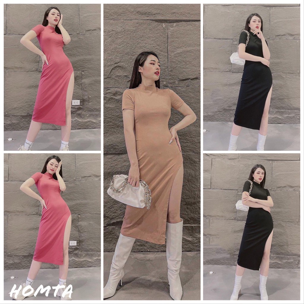 Đầm Body Xẻ Tà Cao