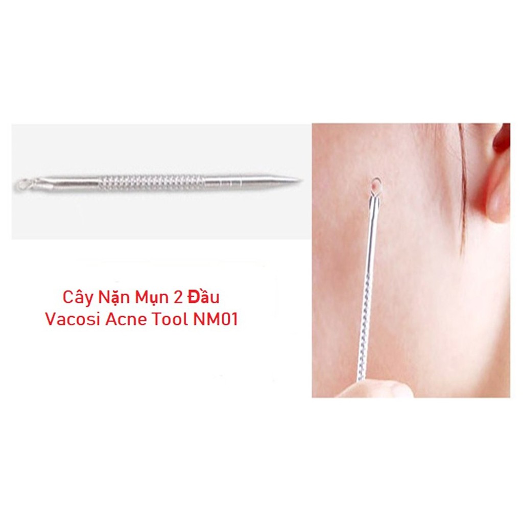 Cây Nặn Mụn 2 Đầu Vacosi (1 cái/túi)