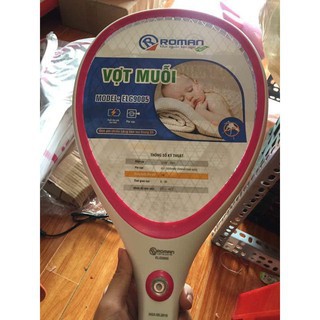 Vợt muỗi Roman HMB9005 - Hàng Chính hãng, đèn pin có thể tháo rời
