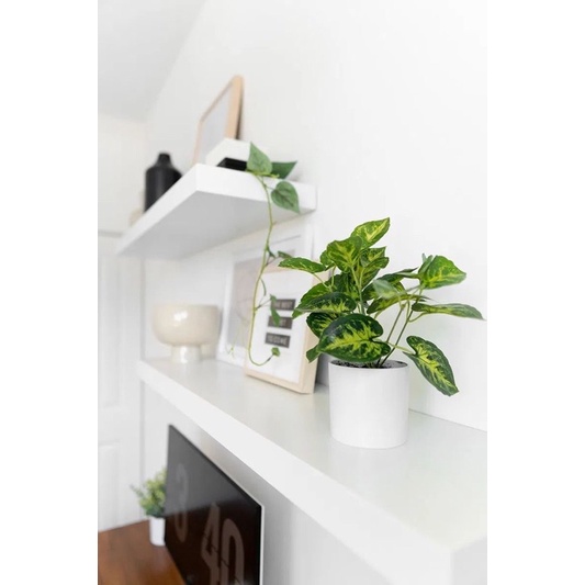 Kệ thanh ngang kệ gỗ MDF treo tường giá xuất xưởng giá 1 thanh tặng kèm vít âm tường rộng 15cm dày 17mm