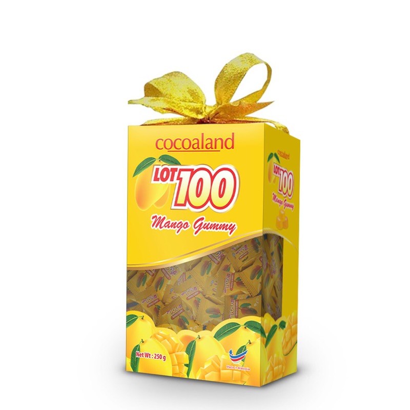 Kẹo dẻo Xoài Lot 100 Cocoaland hộp 250g