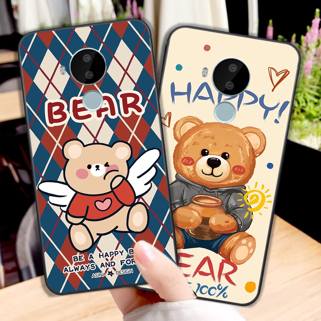 Ốp lưng Nokia Nokia 3.4 - Nokia C20 - Nokia C30 - Nokia G10 gấu đẹp rẻ cực bền