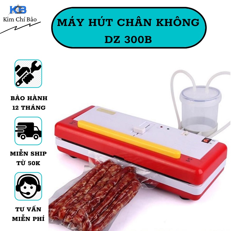 Máy Hút Chân Không mini (hút được nước) DZ 300B KCB - Không Kén Túi, Công suất hút 0.08MP