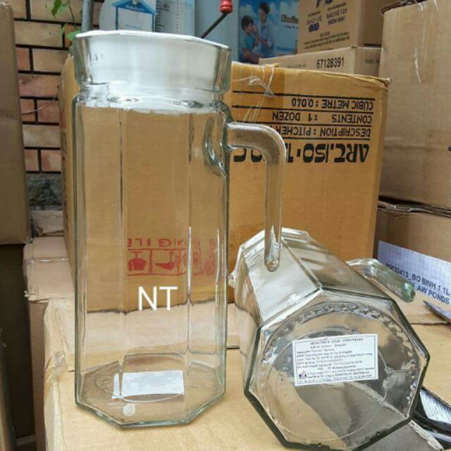Bình thủy tinh 1l7