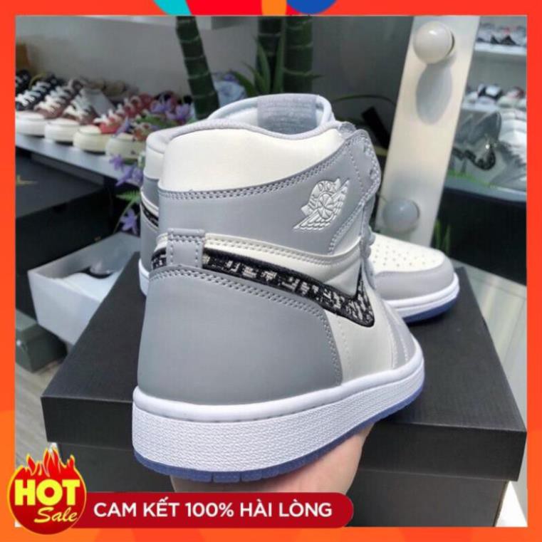 [Full Box Bill ]Giày jd dior cổ cao + cổ thấp nam nữ màu xám bản cao cấp | BigBuy360 - bigbuy360.vn