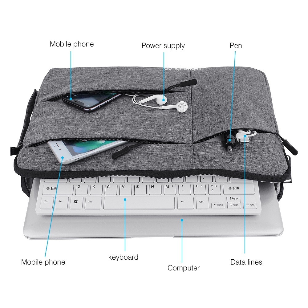 REALME Ốp Bao Da Máy Tính Bảng Có Khóa Kéo Cho OPPO Air 10.4 &quot;2021 / Pad X11 2022 11 inch / Ipad Air 10.36