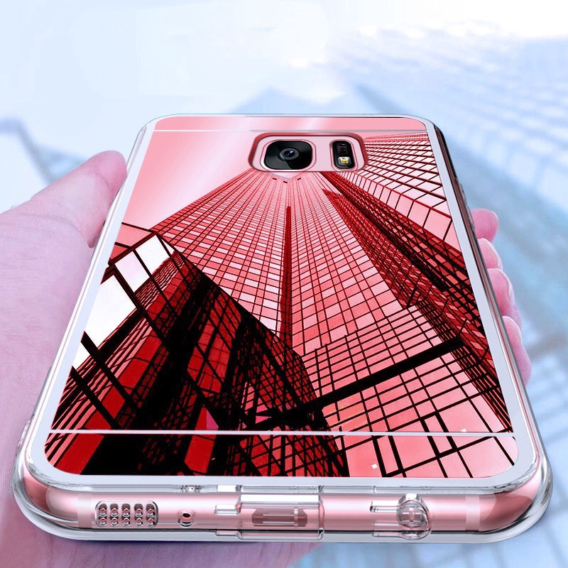 Ốp điện thoại tráng gương cho Samsung S3 S4 S5 S6 S7 S6edge S7edge S8 S9 Plus Note 3 4 5 8 9