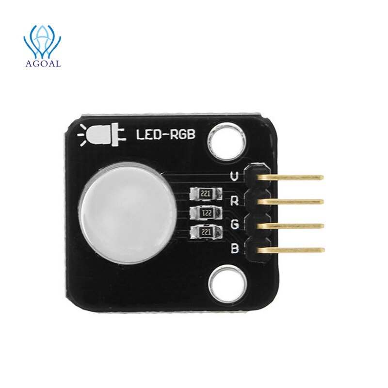 5Pcs/Lot 5V Electronic Building Blocks Full Color Led Module 10Mm High Brightness Rgb Gurable Full Color Led FOR Arduino