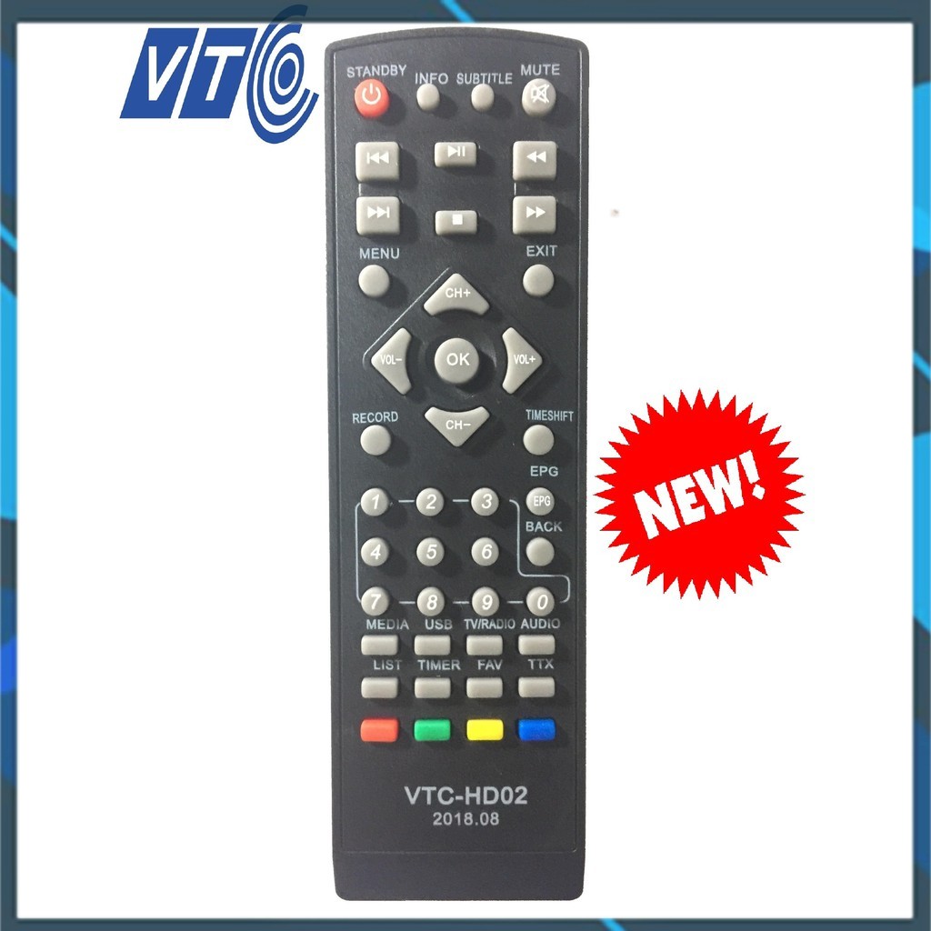 [Siêu Rẻ] REMOTE ĐIỀU KHIỂN VTC HD02 - REMOTE ĐIỀU KHIỂN VTC HD 02