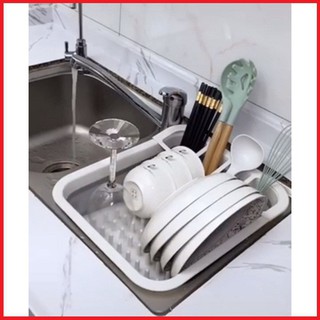 RỔ ÚP BÁT SILICON GẤP GỌN
