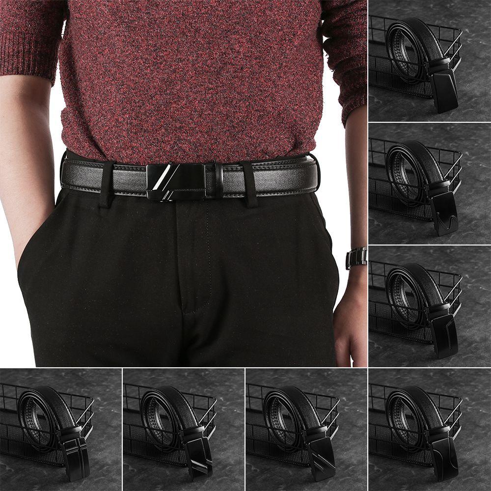 BORAG Thắt Lưng Da PU Khóa Tự Động Chất Lượng Cao