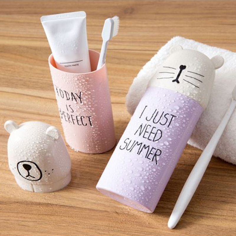 Hộp đựng bàn chải đánh răng kiểu dáng hoạt hình dễ thương tiện dụng