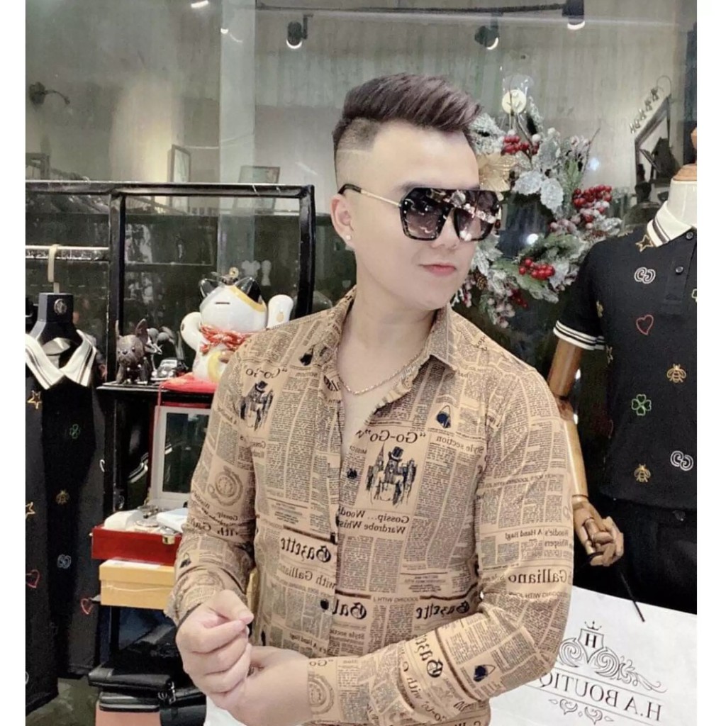 Áo Sơ Mi Nam Dài Tay , Sơ Mi Nam Cao Cấp Kiểu Dáng Phong Cách Hàn Quốc  OBOK Fashion SM13