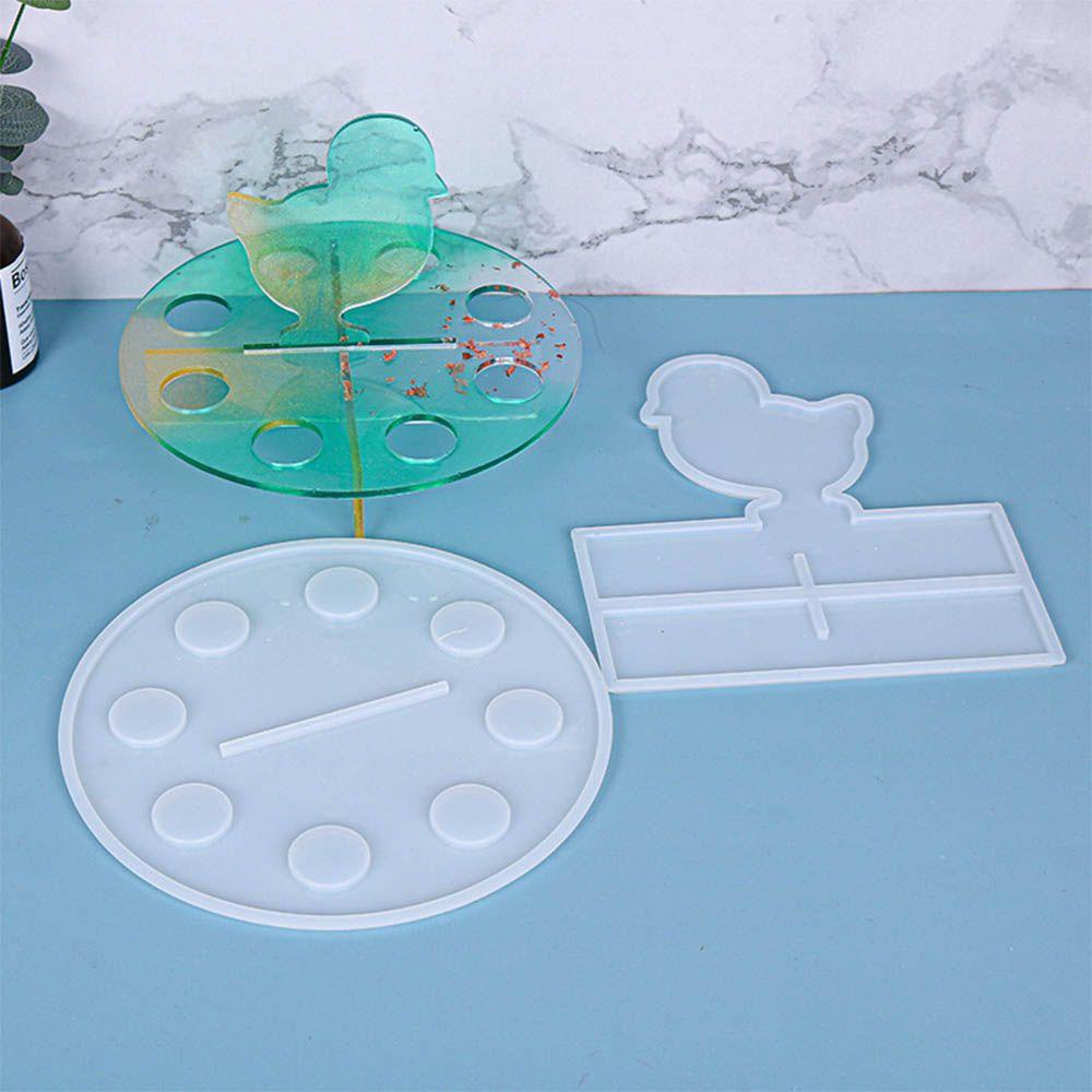 Khuôn Silicon Làm Khay Resin UV Hình Gà Con Dễ Thương