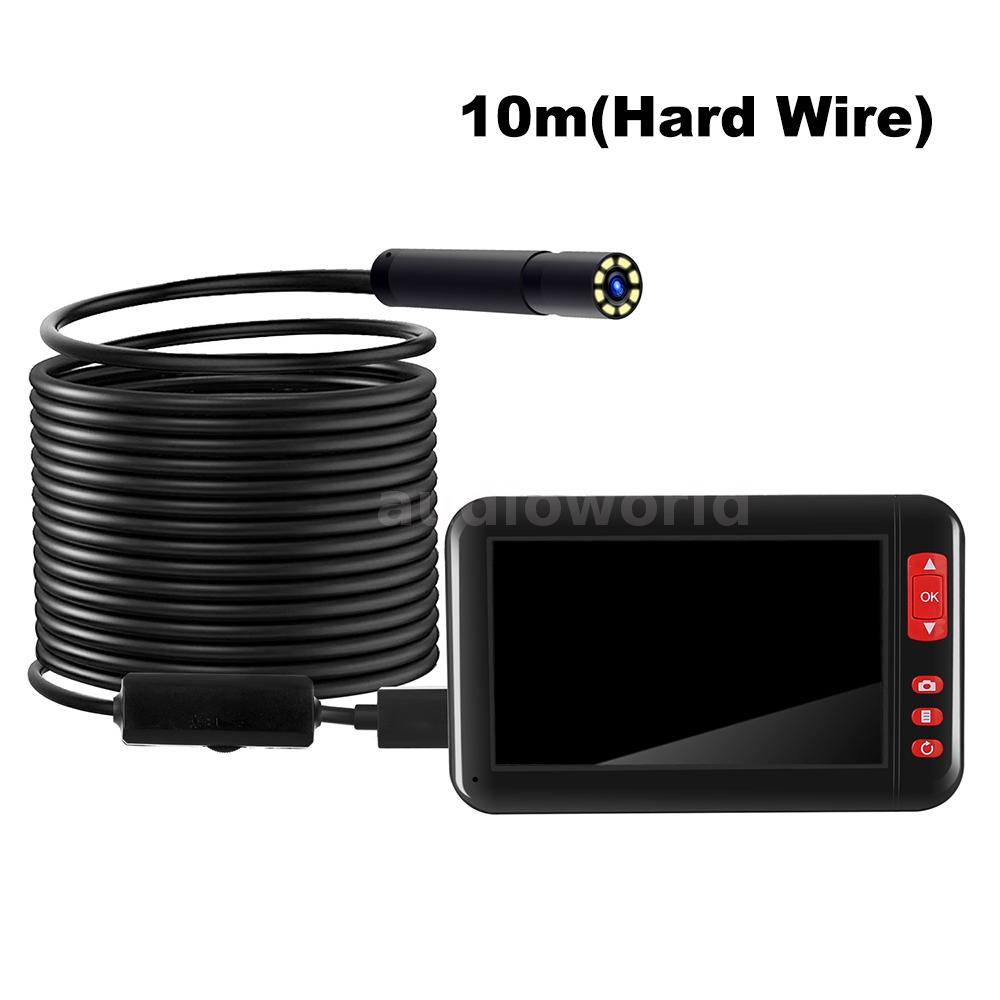 Camera Nội Soi Công Nghiệp 8 Ống Kính Đèn LED 8mm Với Màn Hình 4.3 Inch Độ Nét Cao 1080p Dây 10m