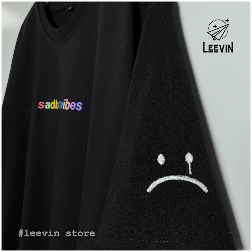 Áo Thun Nam Nữ SADBOIZ VIBES Form Rộng Unisex - Kiểu áo phông tay lỡ oversize Sad boiz vibes Local Brand Leevin Store | BigBuy360 - bigbuy360.vn