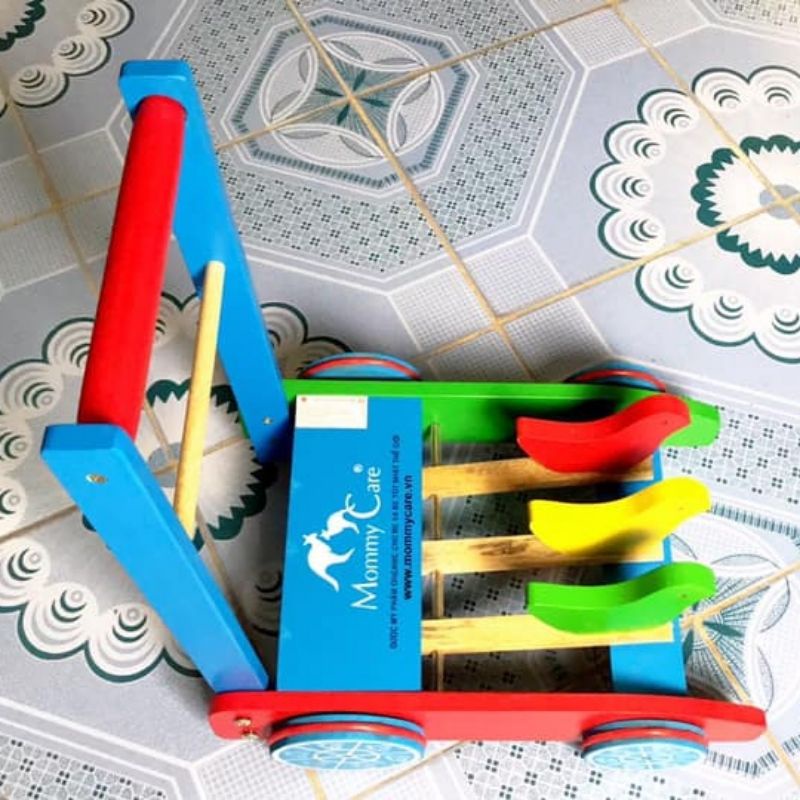 Xe Tập Đi Bằng Gỗ 3 Con Gà Cao Cấp Cho Bé Yêu