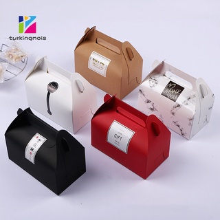 Set 10 Hộp Giấy Đựng Bánh Kẹo Có Tay Cầm Tiện Lợi