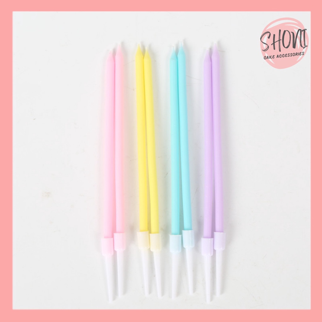 Nến Sinh Nhật Pastel Trang Trí Bánh Kem